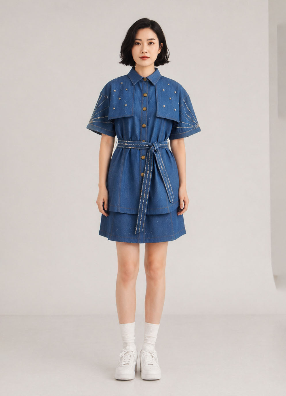 Denim Torso + Jacket Dress Women Wear