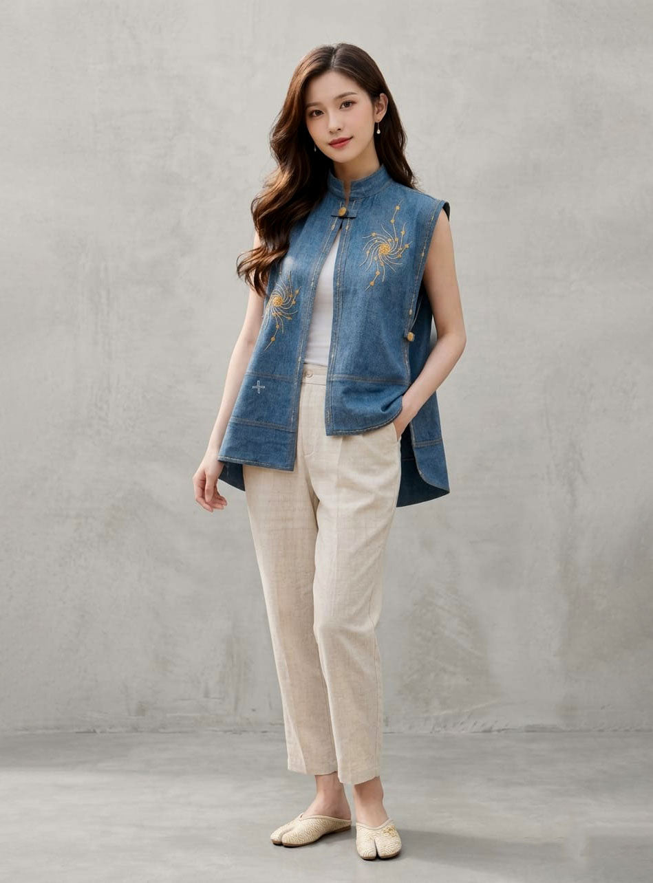 Denim Cape Women Wear