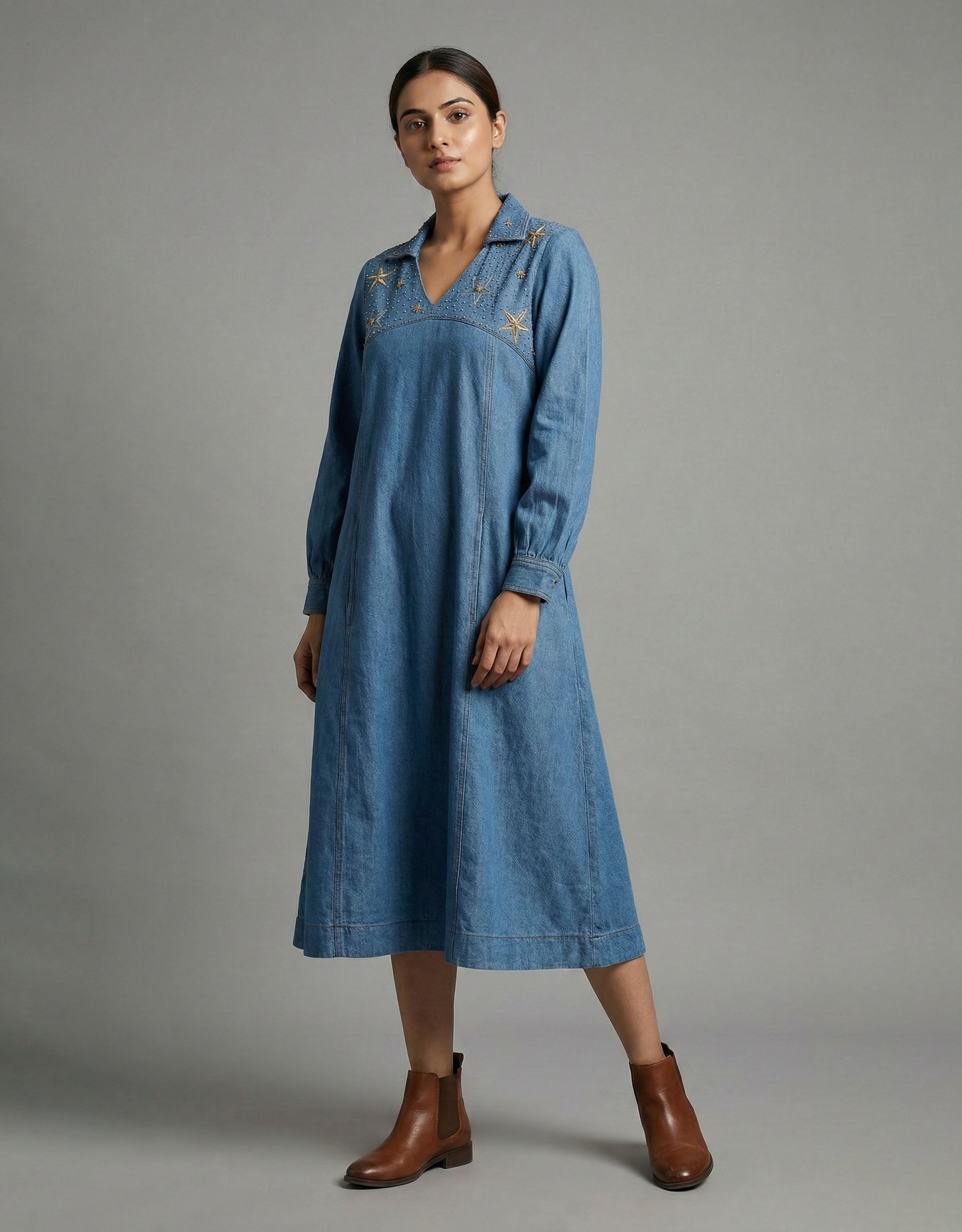 Denim Dress Women Wear