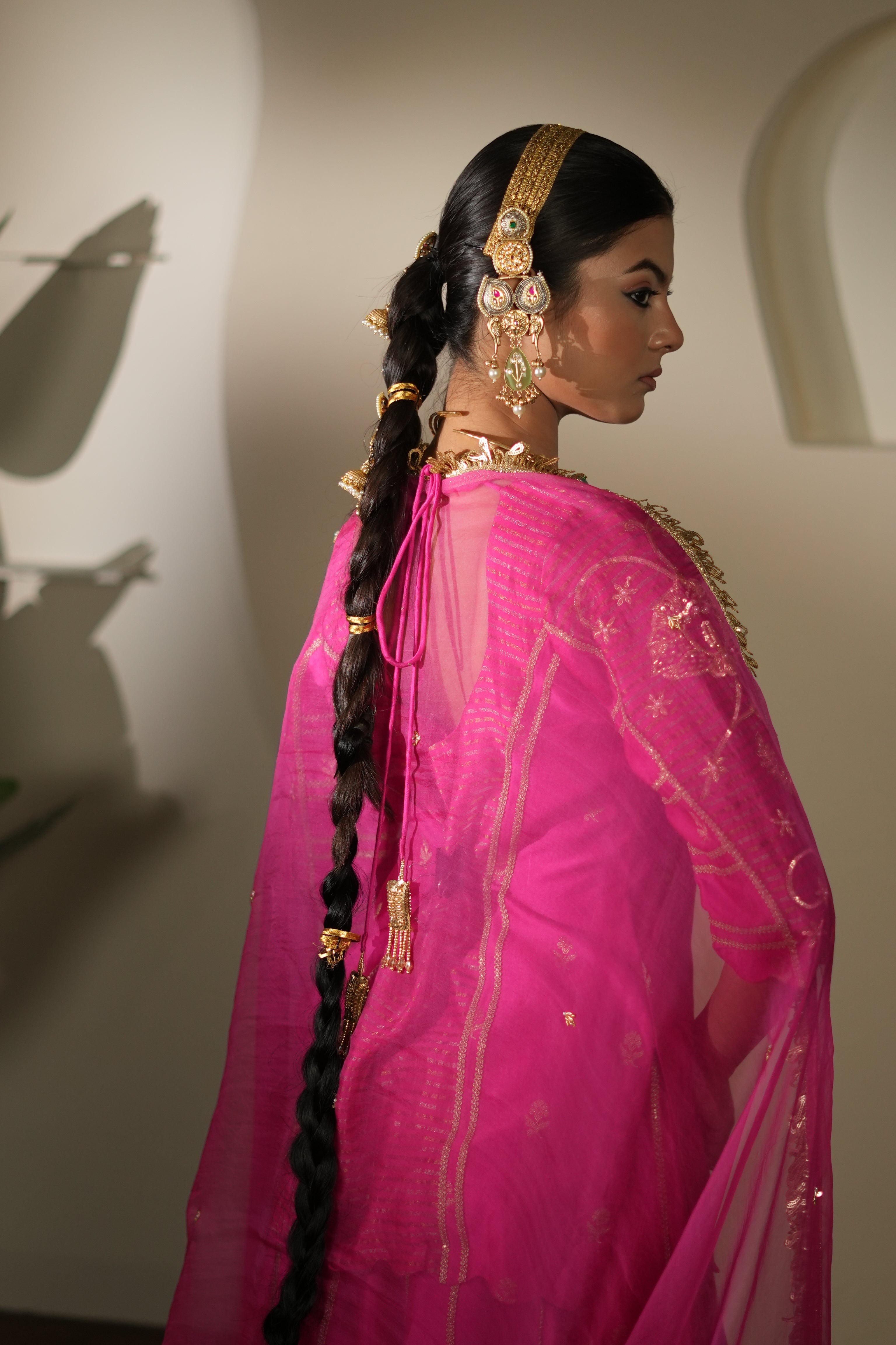 Women's Rani Pink Lehenga Set