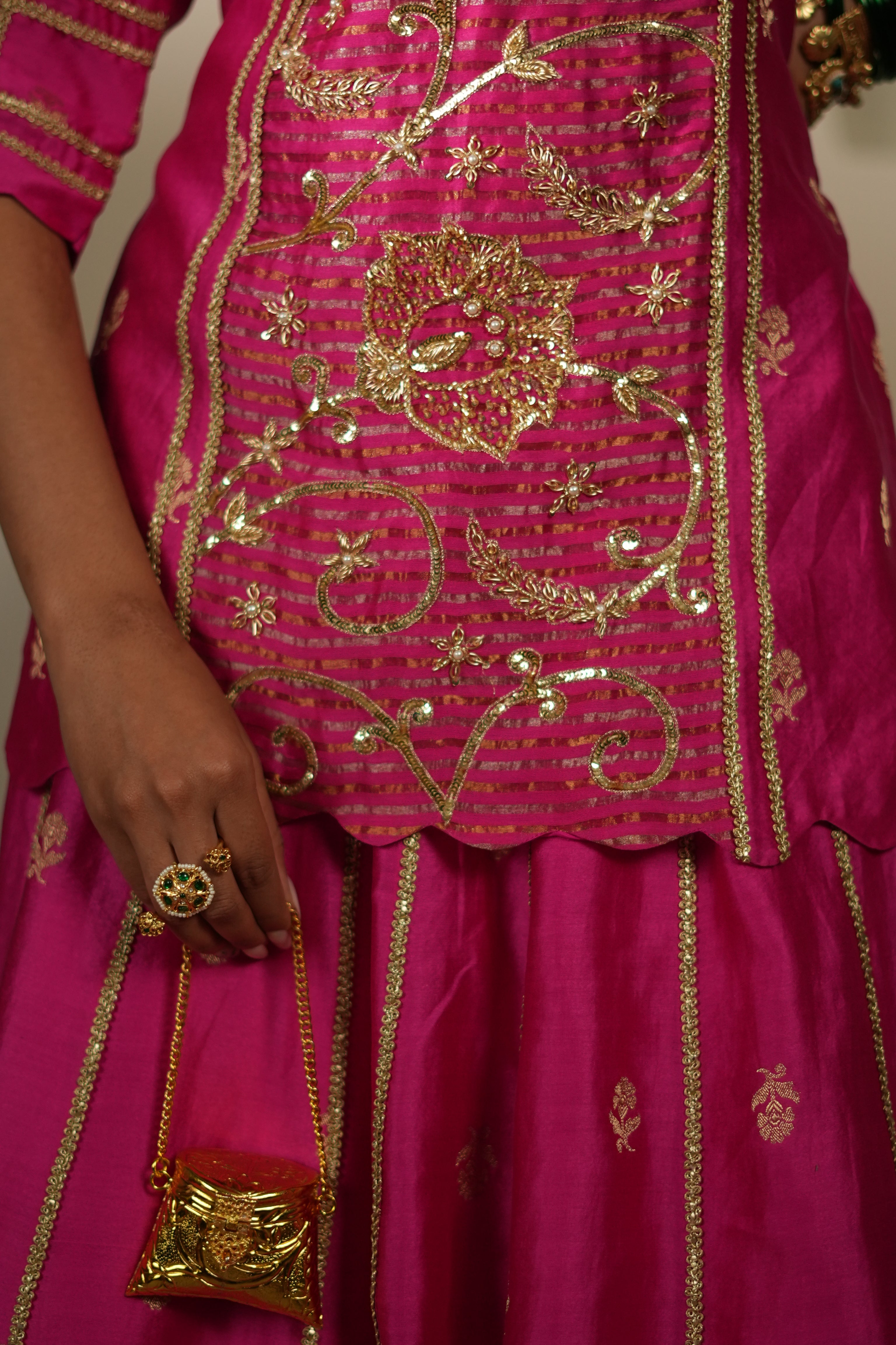 Women's Rani Pink Lehenga Set