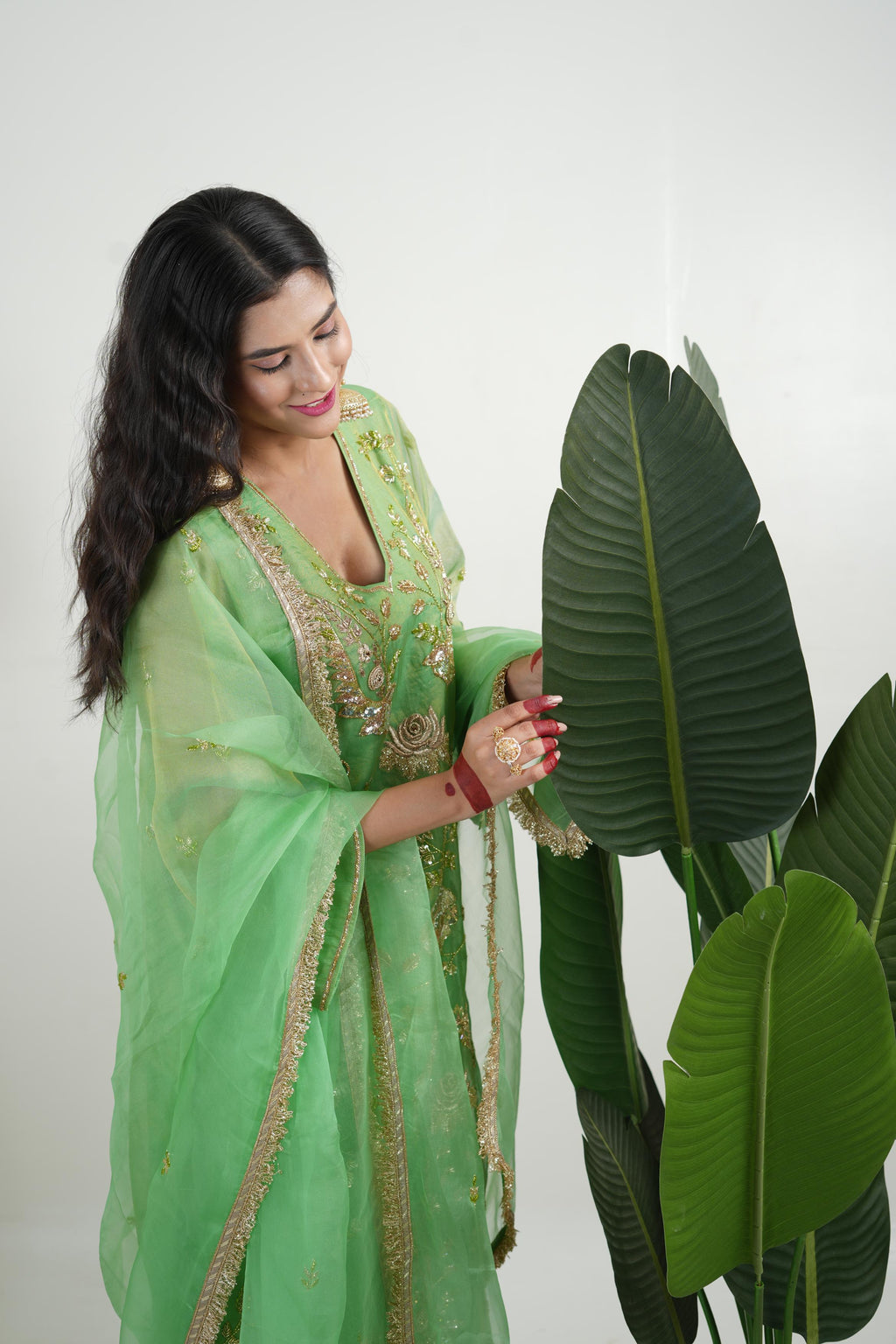 Women's Pistachio Green kurta Set