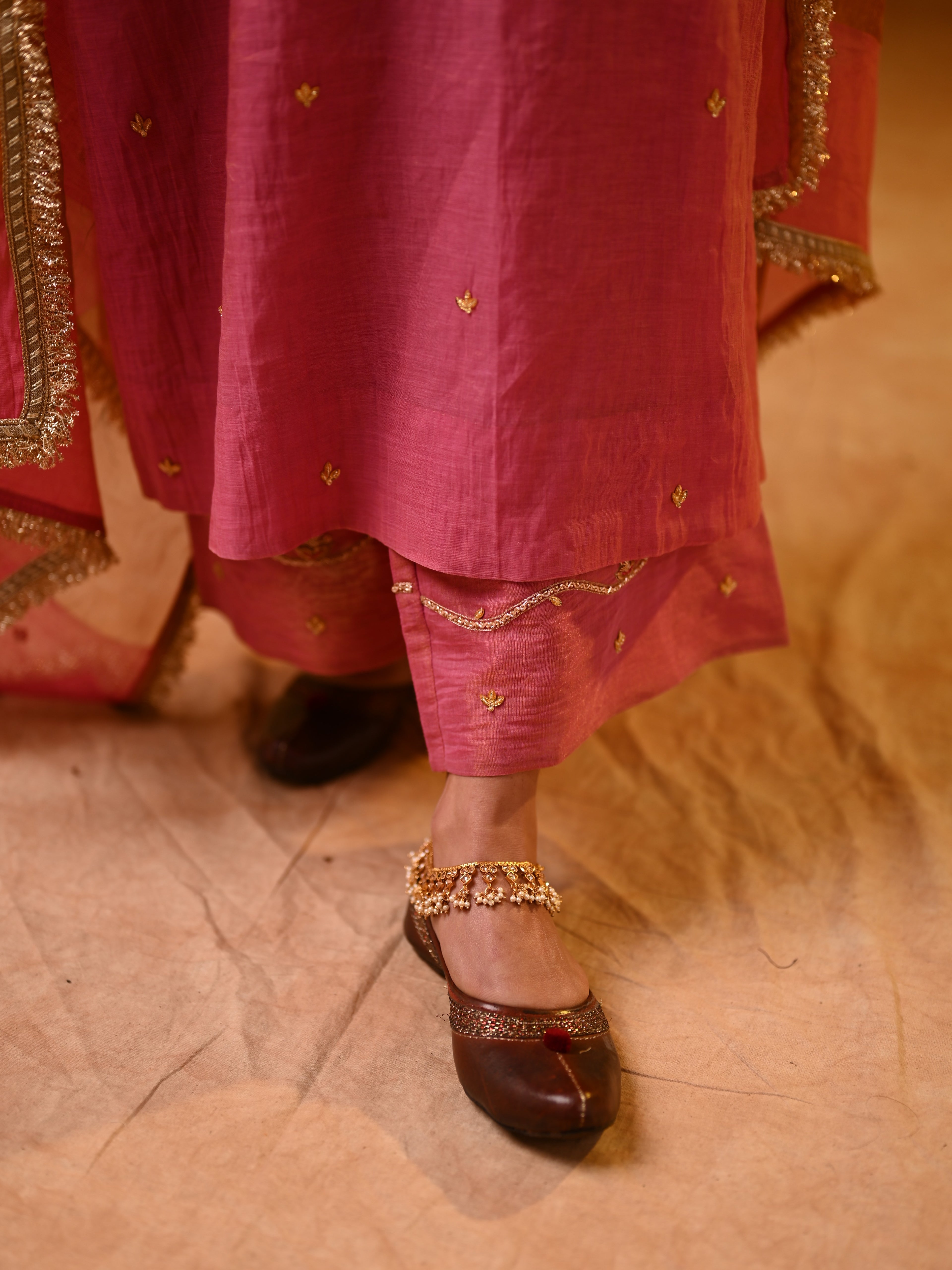 Women's Pink Kurta Set