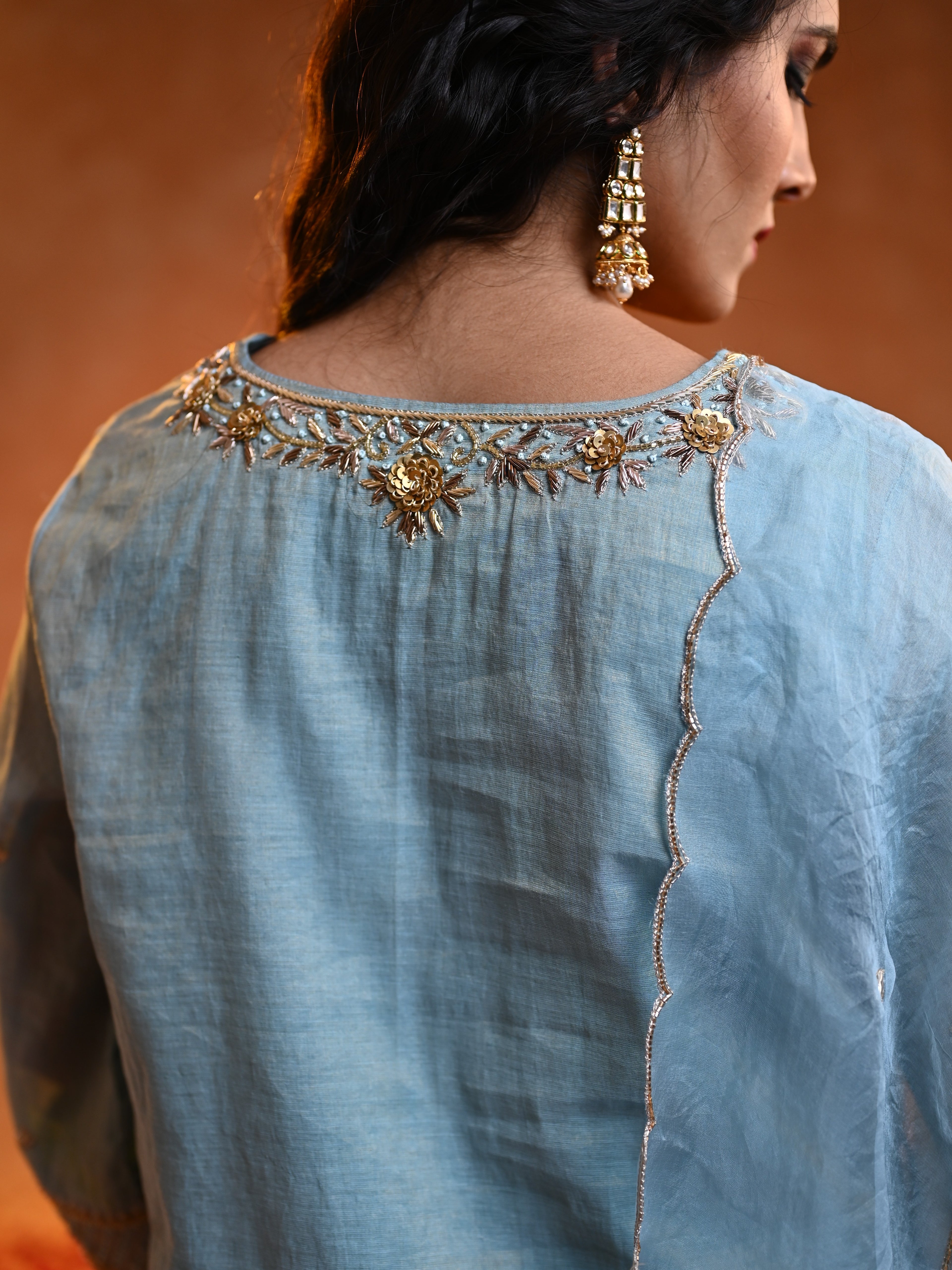 Women's Wishpy blue Kurta Set