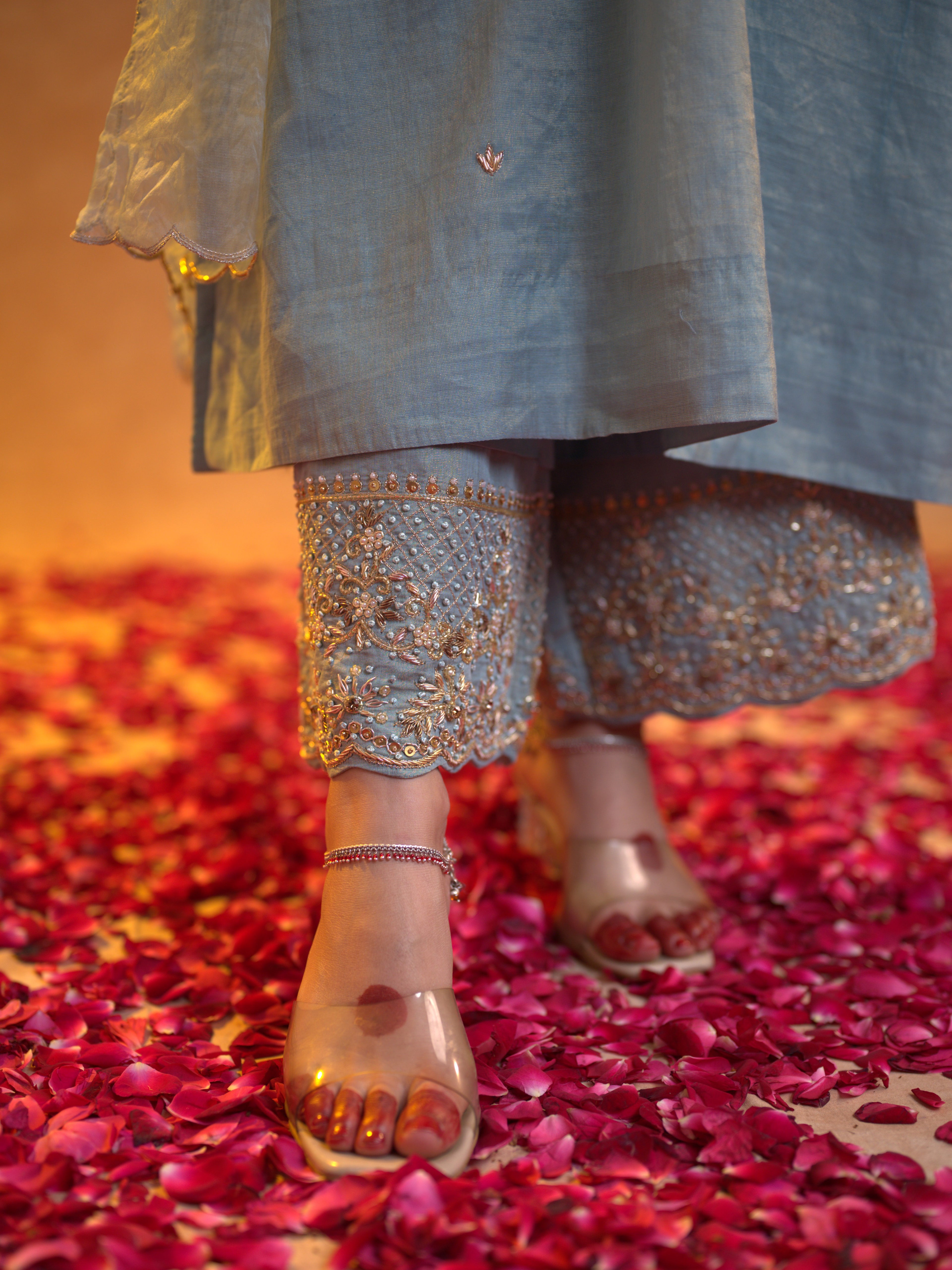 Women's Wishpy blue Kurta Set