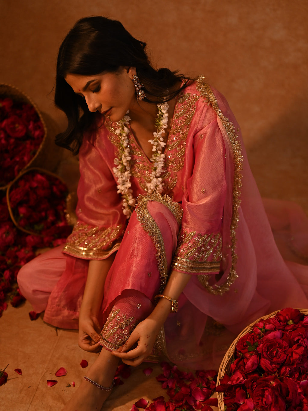 Women's Pink Kurta Set