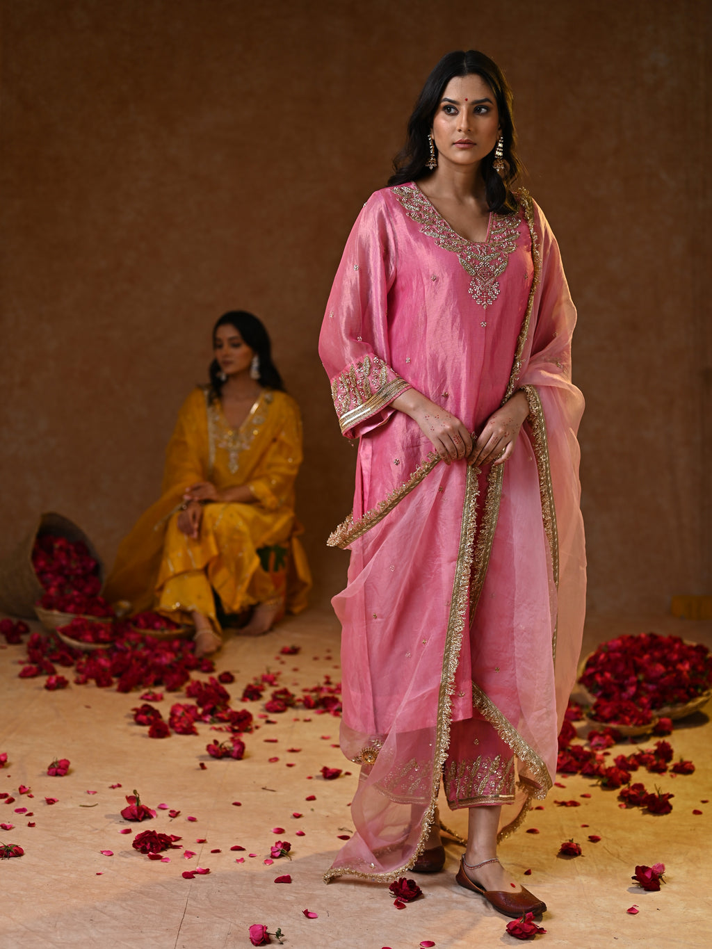 Women's Pink Kurta Set
