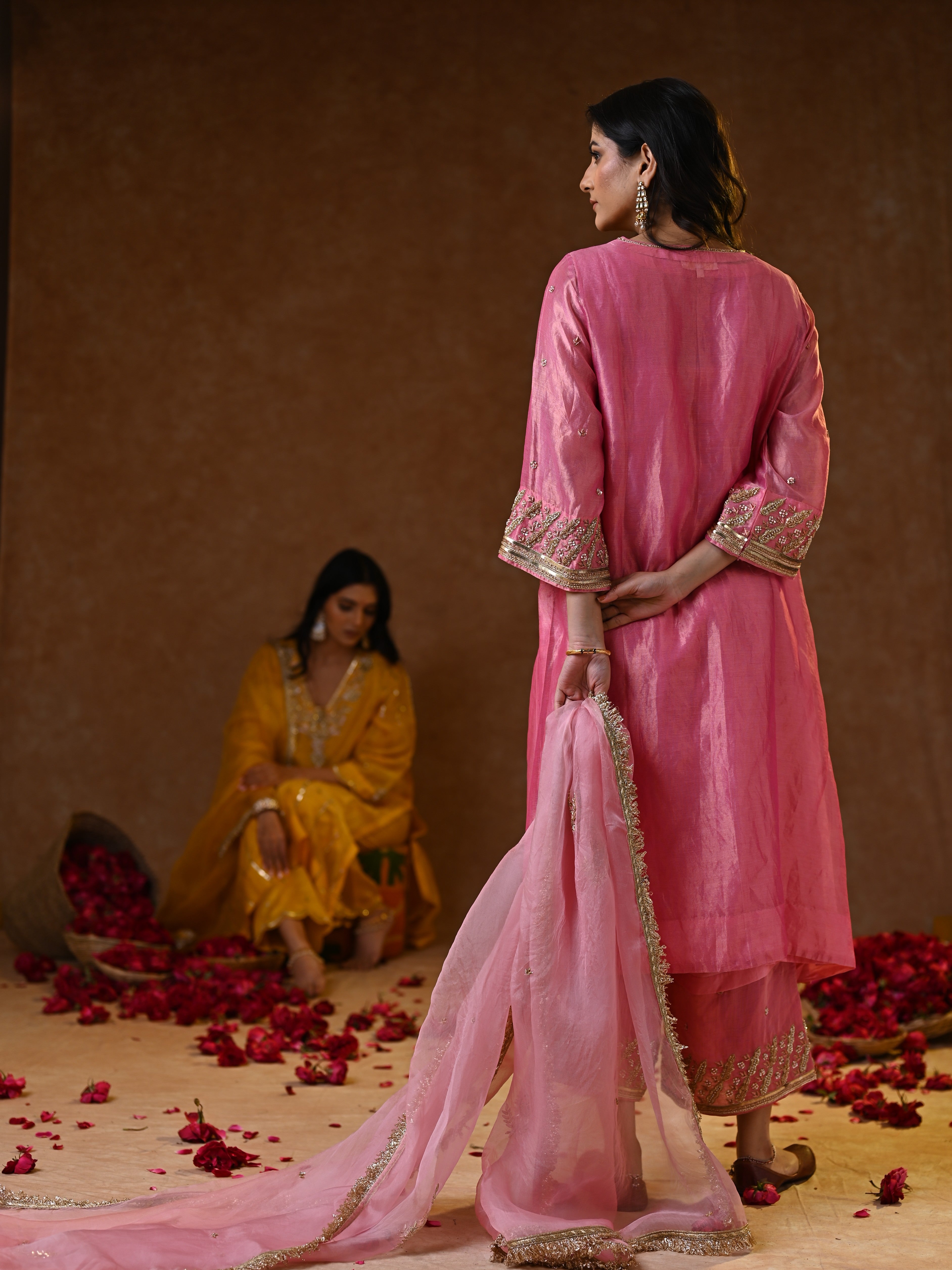Women's Pink Kurta Set