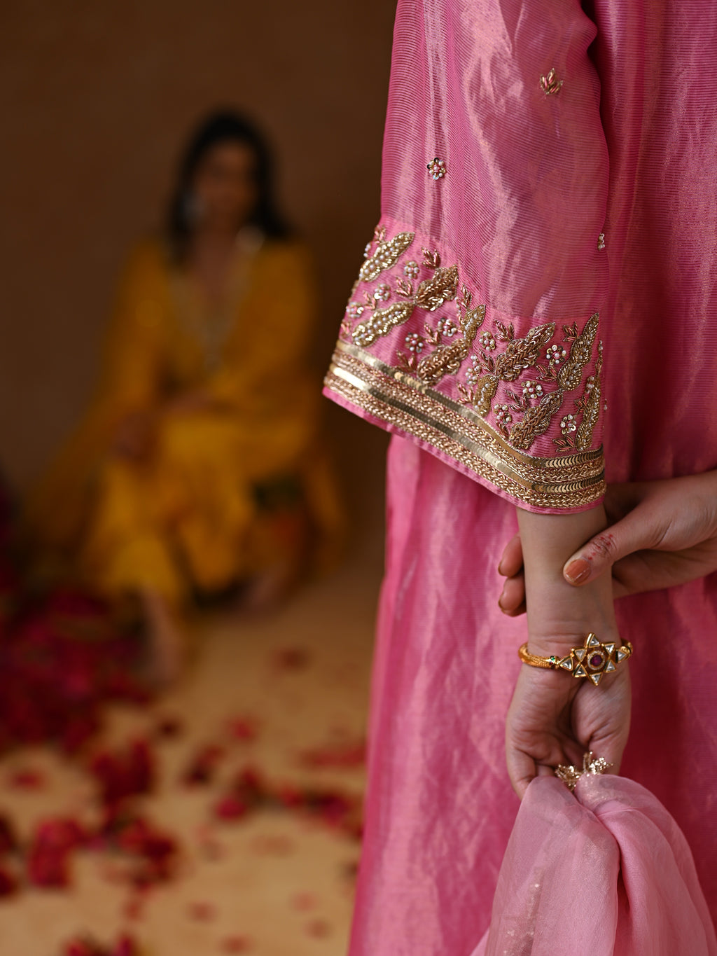 Women's Pink Kurta Set