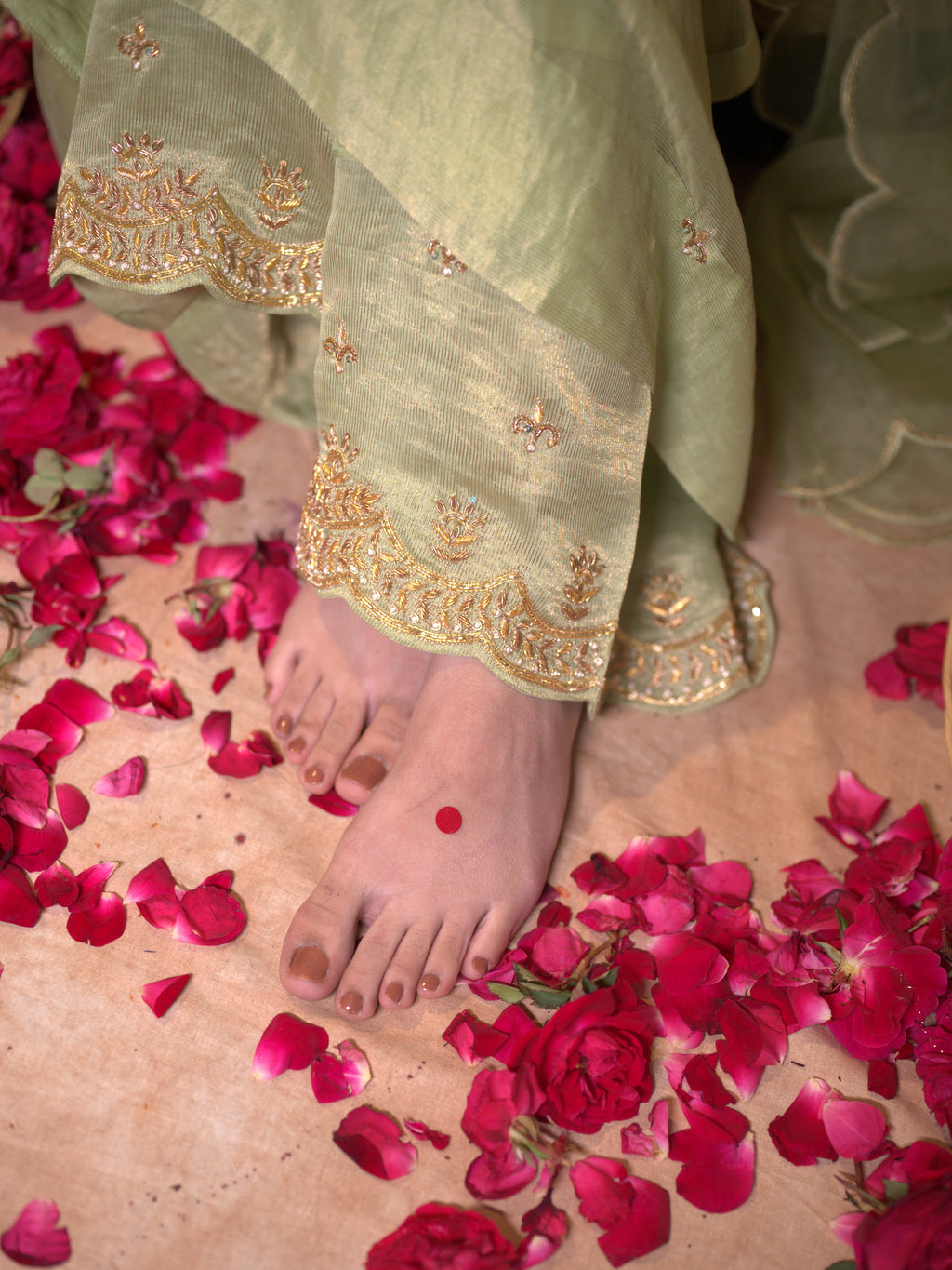 Women's Light Green kurta Set