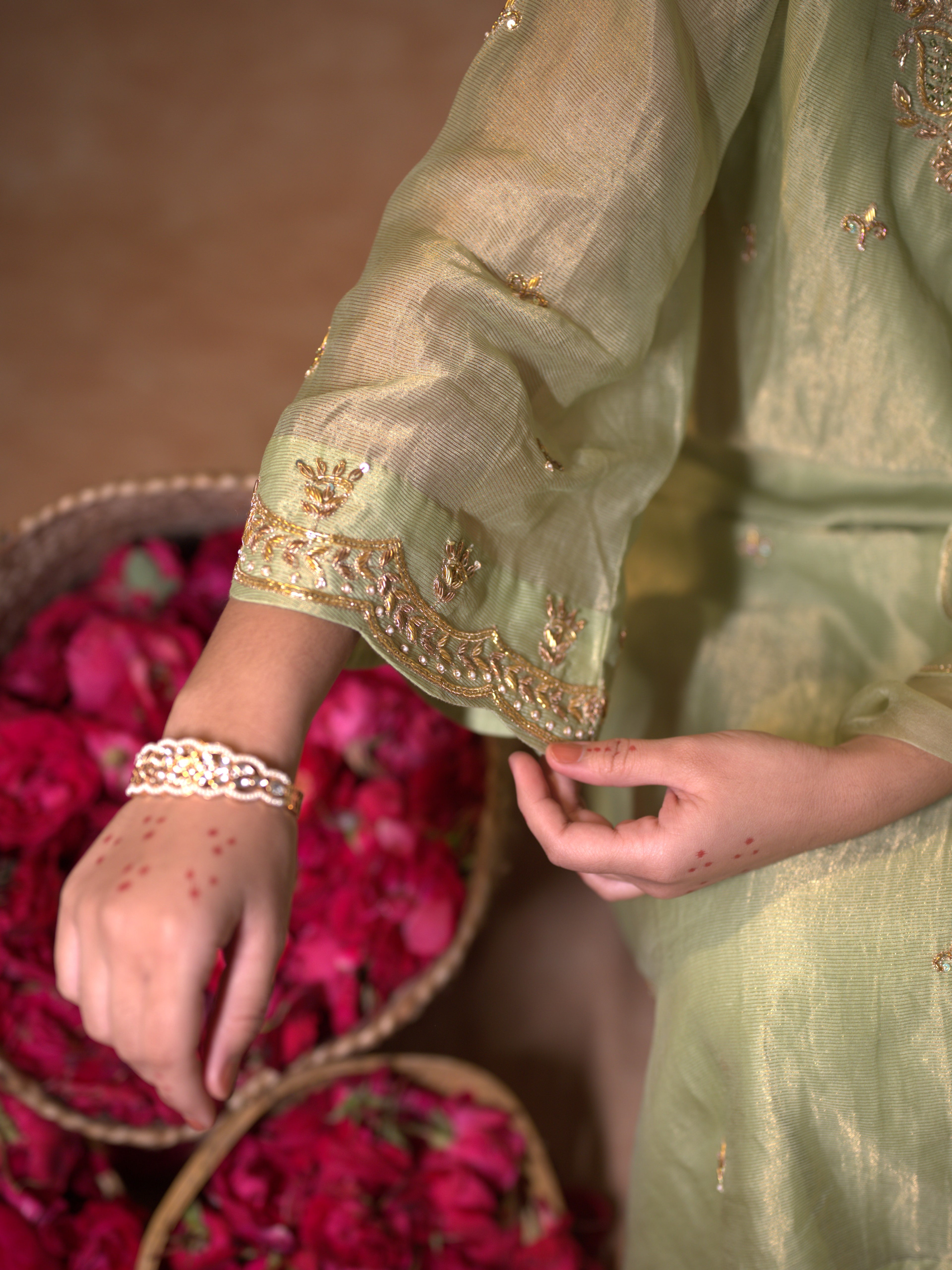 Women's Light Green kurta Set